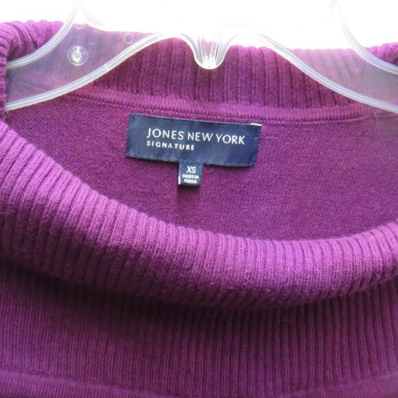 Jones New York Women's Pullover Drawstring Cowl with Front Pocket Sweater - Picture 6 of 10